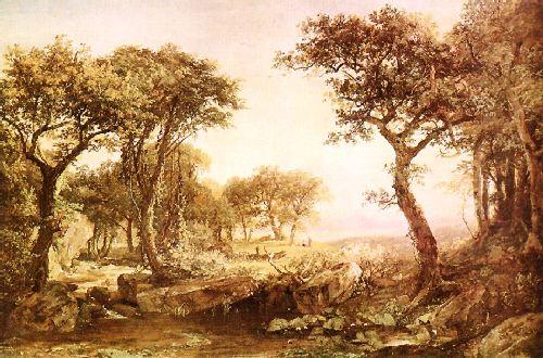 Jasper Cropsey Mountain Glimpse oil painting image